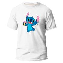 Camiseta Basica Algodão Premium Estampa Digital Urso Azul