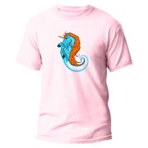 Camiseta Basica Algodão Premium Estampada Cavalo Marinho