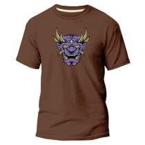 Camiseta Basica Algodão Premium Estampada Ogro Roxo