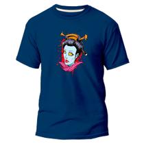 Camiseta Basica Algodão Premium Estampada Zombie Gueixa