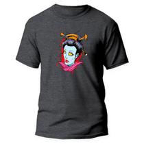 Camiseta Basica Algodão Premium Estampada Zombie Gueixa