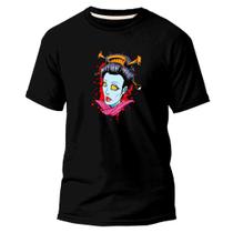 Camiseta Basica Algodão Premium Estampada Zombie Gueixa