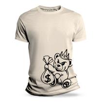 Camiseta Básica Algodão Premium Urso Bear Chefe Streetwear Oversized Swag