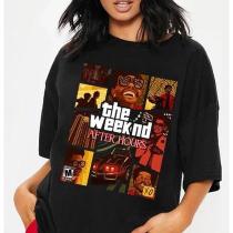 Camiseta Básica Algodão Unissex The Weeknd Cantor Filme Lançamen