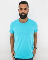 Camiseta basica all free azul turquesa
