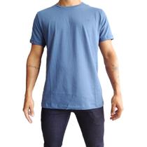 Camiseta básica azul jeans premium masculina tamanho G - ALL FREE