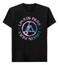 Camiseta Basica Banda Linkin Park Punk Rock Algodão Show Off Camiseta Basica Banda Linkin Park Punk Rock Algodão Show Off