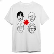 Camiseta Básica Banda Red Hot Integrantes Chili Peppers Snow