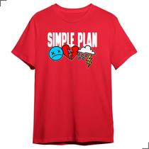 Camiseta Básica Banda Rock Simple Plan Turne Integrantes Fã
