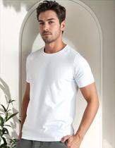 Camiseta Básica Branca Masculina Super Cotton Tam.GG