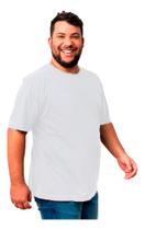 Camiseta Básica Branca Plus Size Kessler