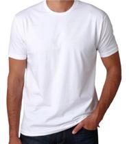 Camiseta Básica Branca Sublimação Malha 100% Poliéster Camiseta Básica Branca Sublimação Malha 100% Poliéster