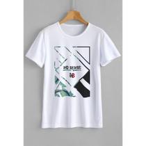 Camiseta Básica Branca T-Shirt Verão Street Wear - No Sense