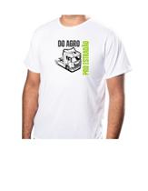 Camiseta Básica Caminhão Estampa Do Agro Pro Estradão Tecido 100% Poliéster Anti-Piling