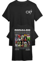 Camiseta Básica Camiseta Cristiano Ronaldo Cr7 Personalizada