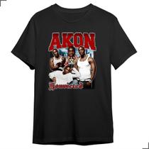 Camiseta Básica Cantor Akon Thiam Musica Konvicted Album R&B