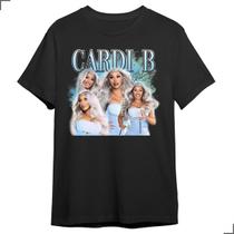 Camiseta Básica Cantora Cardi B Rapper Americana WAP Belcali - Asulb