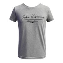 Camiseta Básica Casual Estampada Gola Redonda Masculina 1 Un