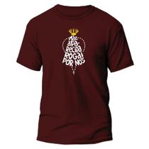 Camiseta Básica Católica Blusa Unisex Nossa Senhora Aparecida Camisa Algodão