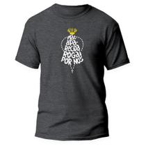 Camiseta Básica Católica Blusa Unisex Nossa Senhora Aparecida Camisa Algodão
