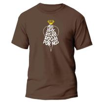 Camiseta Básica Católica Blusa Unisex Nossa Senhora Aparecida Camisa Algodão