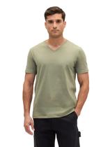 Camiseta Básica de Cuello en V con Logo Suave para Hombre GAP Verde Walden Talla S