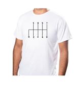 Camiseta Básica Estampa Marcha Cambio Caminhão Tecido 100% Poliéster
