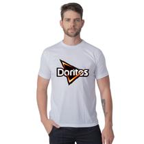 Camiseta Básica Estampa Personalizada Doritos Manga Curta Algodão Tendência Casual