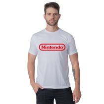 Camiseta Básica Estampa Personalizada Masculina Nintendo Algodão Premium