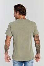 Camiseta Básica Estonada 100% Algodão Keepmaster Verde Militar