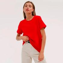 Camiseta Básica Feminina Malha 100%Algodão Camiseta Básica Feminina Malha 100%Algodão