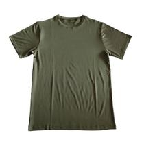 Camiseta básica fitness verde militar g - tecido: 95 poliéster 5elastano - basic+