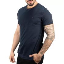 Camiseta basica friso na gola marinho/caramelo 109 aramis Camiseta basica friso na gola marinho/caramelo 109 aramis
