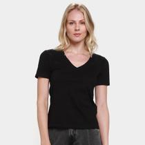 Camiseta Básica Hering Decote V Feminina