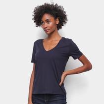 Camiseta Básica Hering Decote V Feminina Camiseta Básica Hering Decote V Feminina