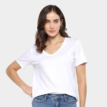 Camiseta Básica Hering Decote V Feminina