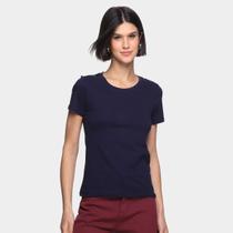 Camiseta Básica Hering Slim World Feminina Camiseta Básica Hering Slim World Feminina