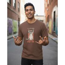 Camiseta Basica Im Just Gonna Rock You Eu Vou Te Abalar