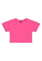Camiseta Básica Infantil em Meia Malha para Menina Bee Loop