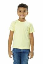 Camiseta Básica Infantil Gola Redonda Lisa Amarelo Camiseta Básica Infantil Gola Redonda Lisa Amarelo