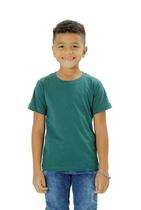 Camiseta Básica Infantil Gola Redonda Lisa Verde Camiseta Básica Infantil Gola Redonda Lisa Verde