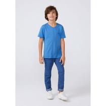 Camiseta Básica Infantil Menino Flamê Em Decote V Hering Kids