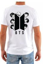 Camiseta Básica K-pop BTS 100%Algodão Camiseta Básica K-pop BTS 100%Algodão