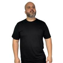 Camiseta basica lisa plus size preta