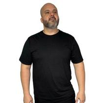 Camiseta basica lisa plus size preta