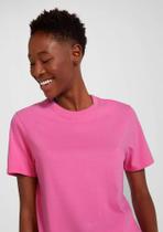 Camiseta Básica Lisa (Rosa) Feminina HERING Blusa Básica