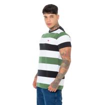 Camiseta Básica Listrada Masculina Estilo Inigualável para seu Dia a Dia - Ridens