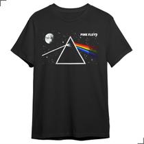 Camiseta Básica Logo Banda Pink Floyd 1965 Rock Britanico Br