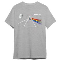 Camiseta Básica Logo Personnalizada Retrô Banda Pink Floyd - Asulb