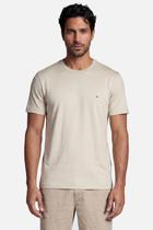 Camiseta Básica Manga Curta Linho Aramis Bege M Camiseta Básica Manga Curta Linho Aramis Bege M